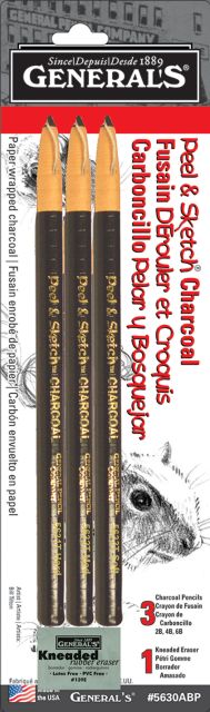 PEEL&SKETCH CHARCOAL KIT CRD