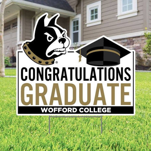 Wofford College Grad Lawn Sign