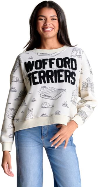 Wofford College Women's Team Toile Crewneck Sweatshirt