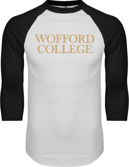 Wofford Raglan Baseball T Shirt Wofford College Stacked - ONLINE ONLY